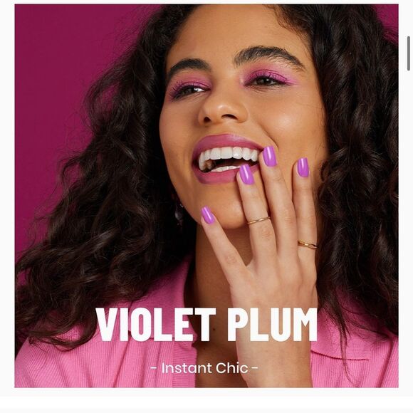 Press On Nails Glossy Violet Pink Purple Acrylic Fake Nails Glue Stick-On C3 - Picture 3 of 7